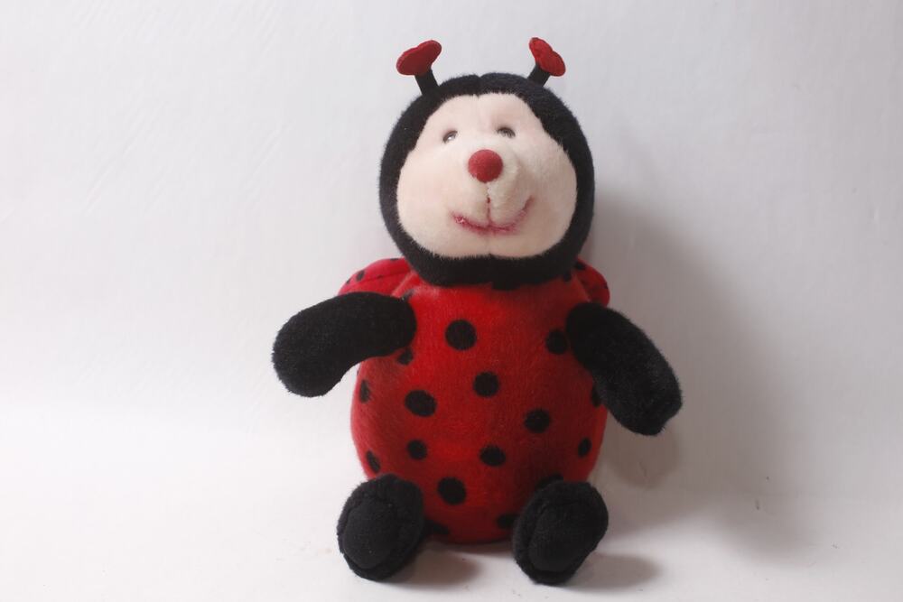 Russ Berrie Lovely Ladybugs Plush Red and Black Valentine's Gift ~ 260917-WH 772